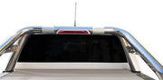 Toyota Hilux 2016- Upstone EVO Aluminium Tonneau Cover Silver with Roll Bar in Chrome
